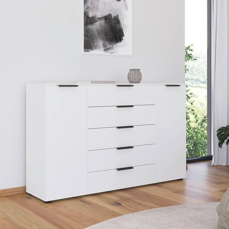 Flipp Sideboard - 180cm - 2 Door - Adjustable Height - Alpine White