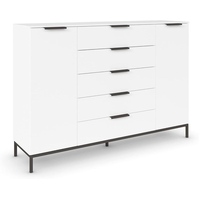 Flipp Sideboard - 180cm - 2 Door - Metal Base - Alpine White