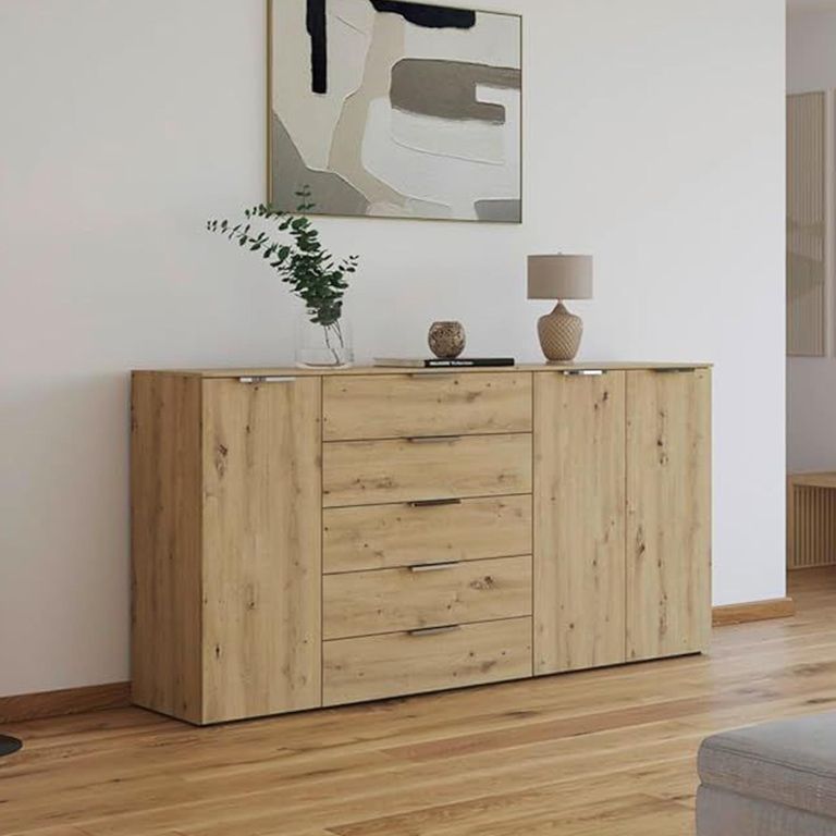 Flipp Sideboard - 199cm - 3 Door - Adjustable Height - Artisan Oak