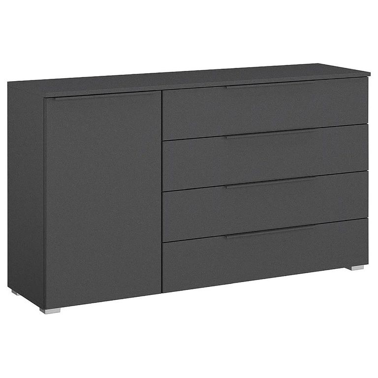 Rauch Monostar 1 Door Wide Sideboard - 120cm - Metallic Dark Grey