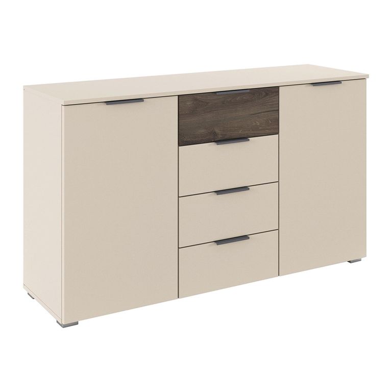 Rauch Sajo 2 Door Sideboard - 140cm - Champagne and Atlantic Dark Oak