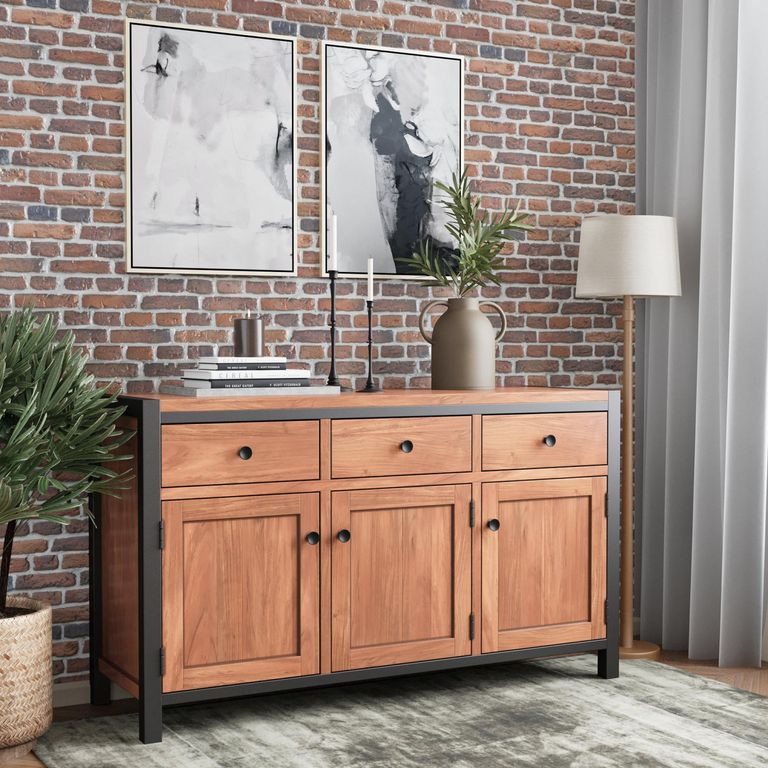 Rayne Acacia 135cm Medium 3 Door Sideboard