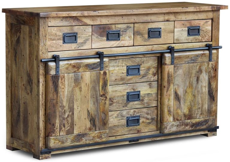 Renwal Works Industrial Style Wooden 150cm Medium Sideboard