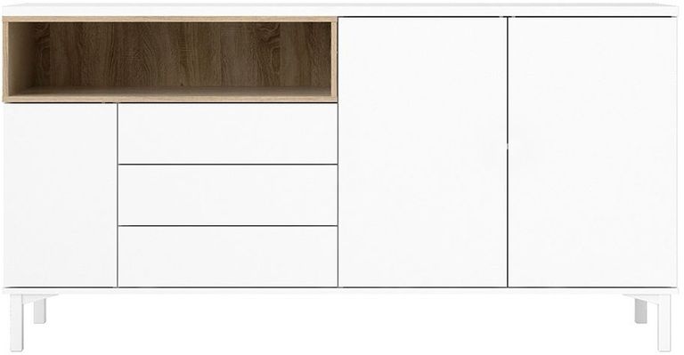Roomers White Extra Large Sideboard - 3 Doors
