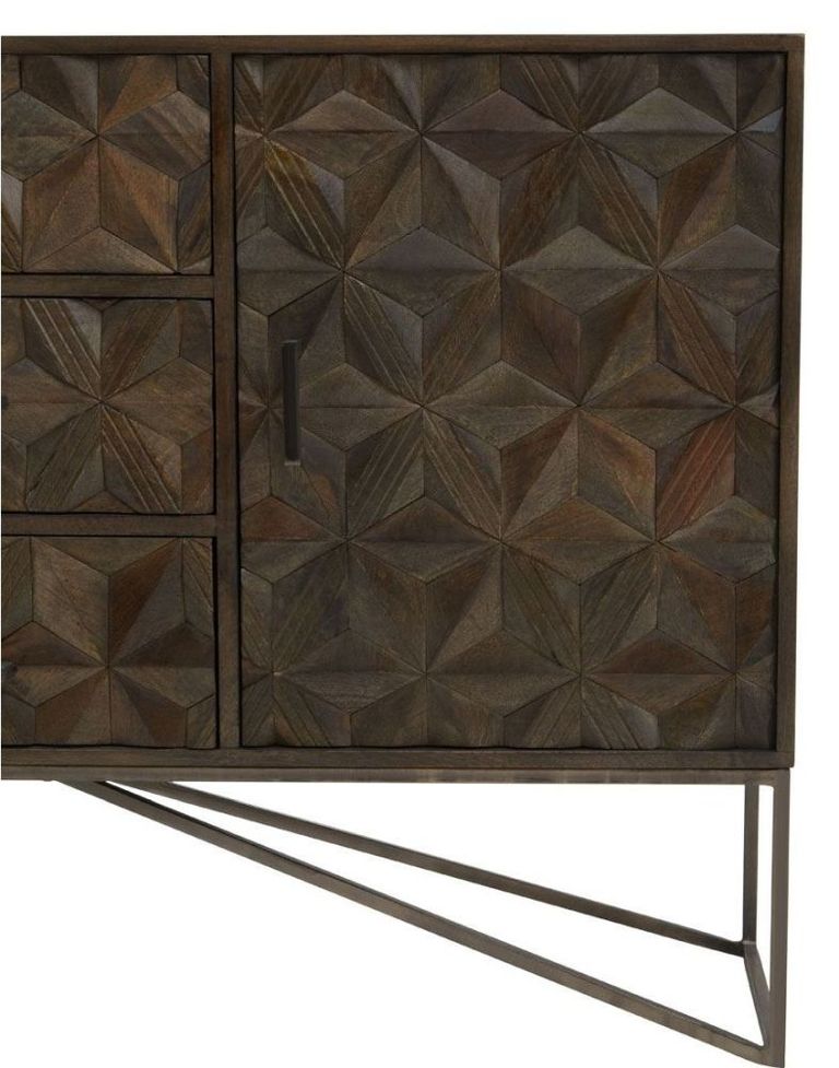 Sadras Sideboard - Solid Mango Wood - 2 Door - Medium