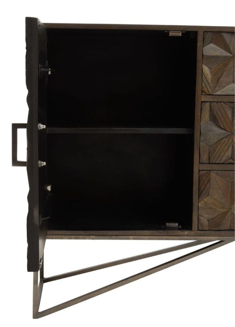 Sadras Sideboard - Solid Mango Wood - 2 Door - Medium