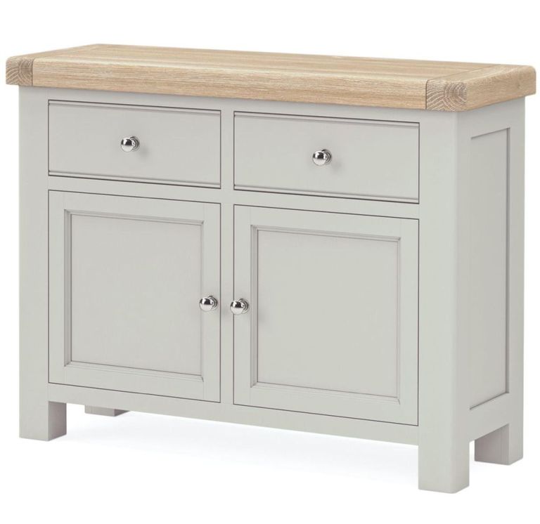 Salcombe Sideboard - 2 Door Small - 110cm - Grey Oak