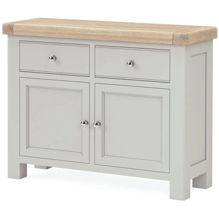 Salcombe Sideboard - 2 Door Small - 110cm - Grey Oak