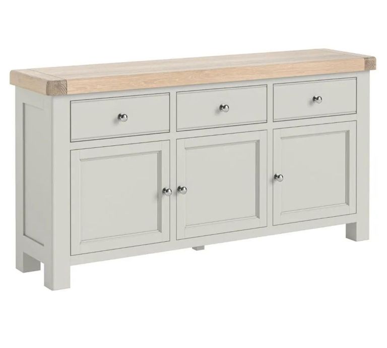 Salcombe Sideboard - 3 Door Large - 166cm - Grey Oak