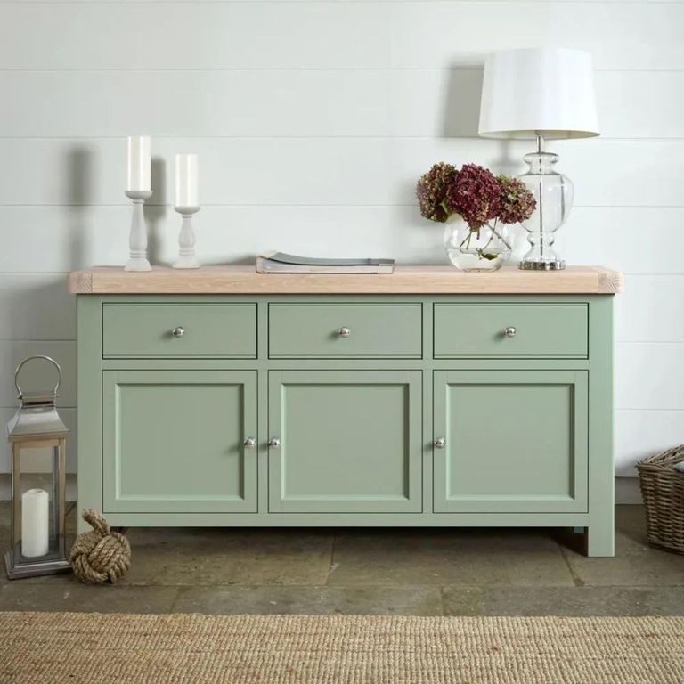 Salcombe Sideboard - 3 Door Large - 166cm - Sage Oak