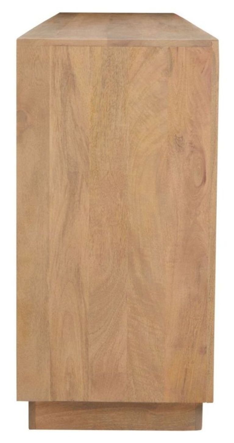 Salem Sideboard - Black and Mango Wood - 4 Door - Extra Large - 200cm