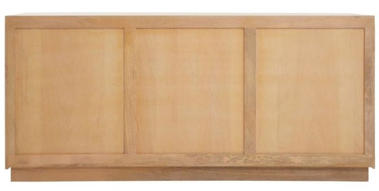 Salem Sideboard - Black and Mango Wood - 4 Door - Extra Large - 200cm