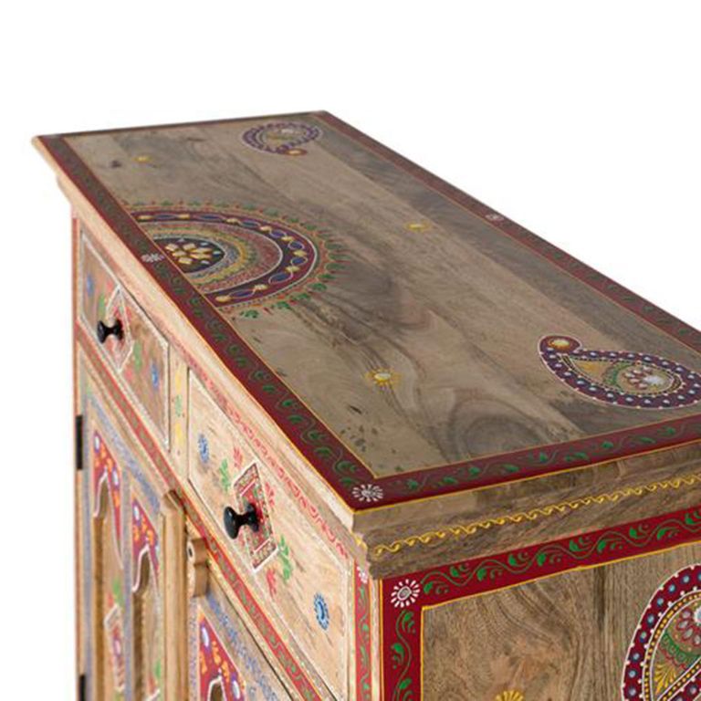 Sassari Sideboard - Mango Wood - Painted - 2 Door - Small - 90cm