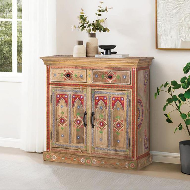 Sassari Sideboard - Mango Wood - Painted - 2 Door - Small - 90cm