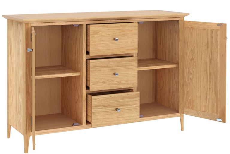 Selene Oak 120cm Small 2 Door Sideboard