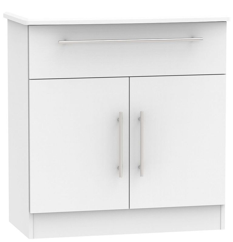 Sherwood Grey Compact Sideboard - 2 Doors