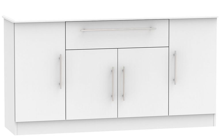 Sherwood Grey Wide Sideboard - 4 Doors