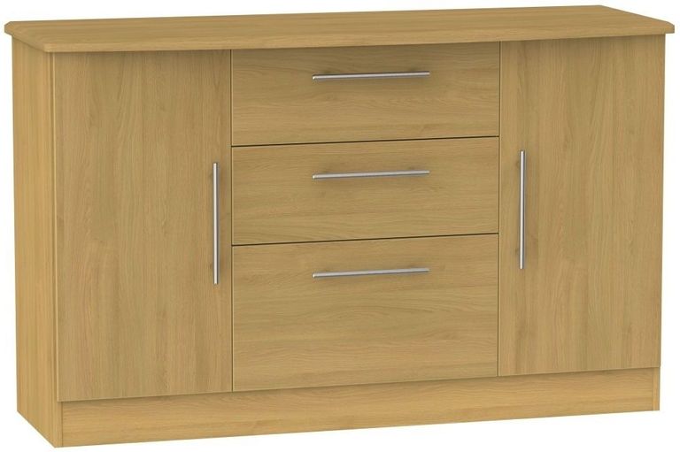 Sherwood Oak Effect Medium Sideboard - 2 Doors
