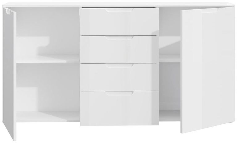 Sienna White Gloss 2 Door Large Sideboard