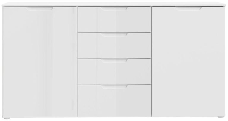 Sienna White Gloss 2 Door Large Sideboard