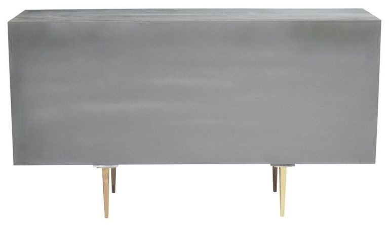 Siro Sideboard - Geometric - 4 Door - Mango Wood - Medium