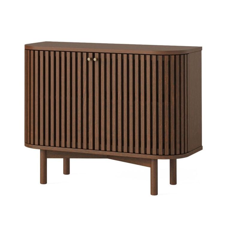 Soho Sideboard - 2 Door - Slatted Small - Dark Oak