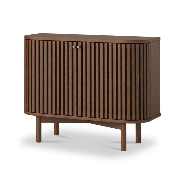 Soho Sideboard - 2 Door - Slatted Small - Dark Oak