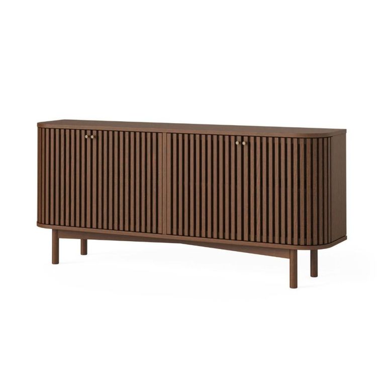 Soho Sideboard - 4 Door - Slatted Large - Dark Oak