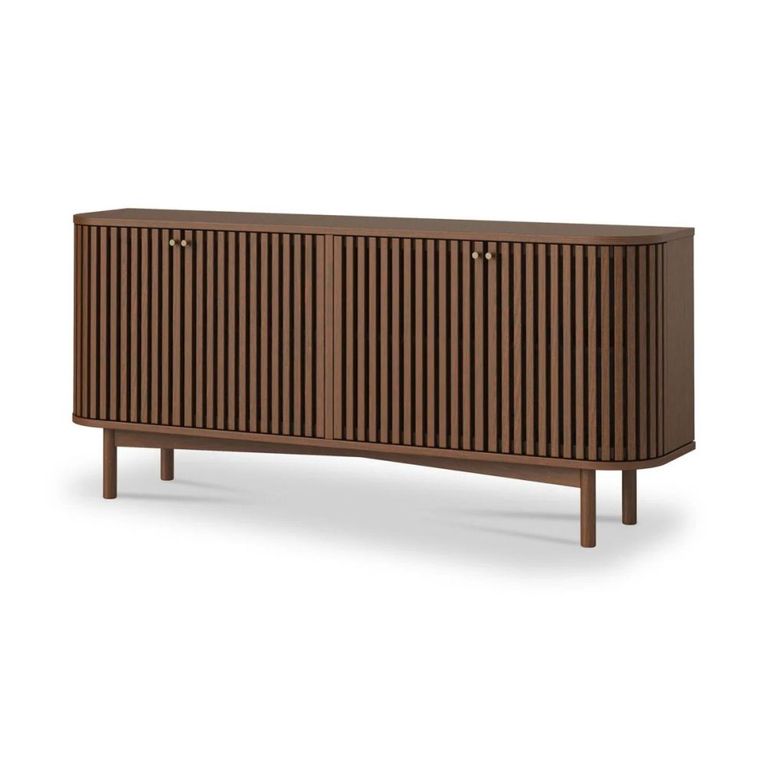 Soho Sideboard - 4 Door - Slatted Large - Dark Oak