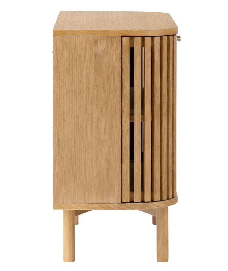 Soho Small Sideboard - 2 Door - Slatted - Oak