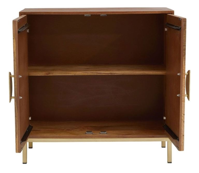 Sona Sideboard - Sunburst - Small - 2 Door - Brown Mango Wood