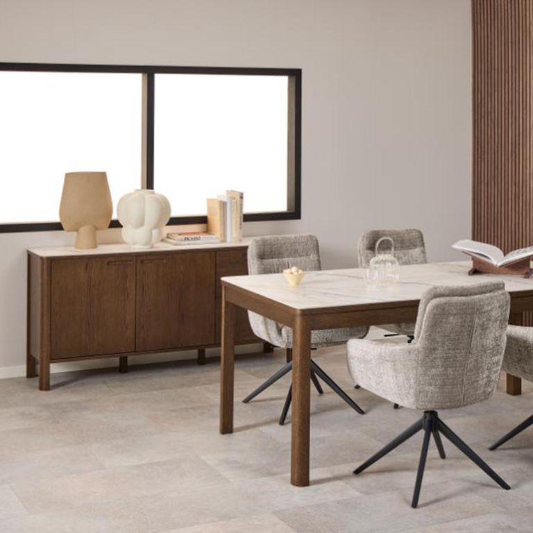 Southampton Sideboard - 2 Door - Large - 160cm - Ceramic Top - Dark Oak