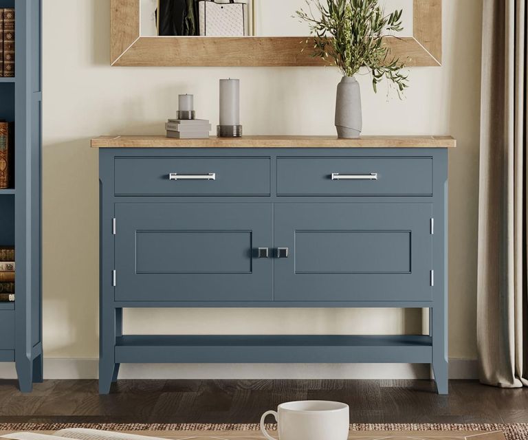 Signature Blue Sideboard - 120cm - 2 Door - Small