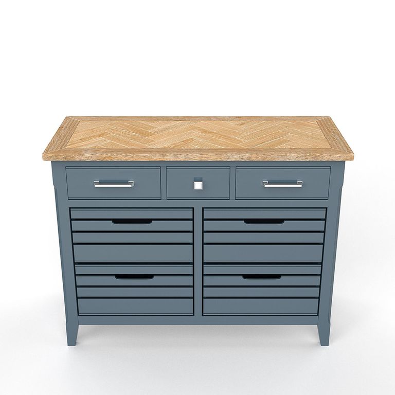 Signature Blue Sideboard - 7 Drawer