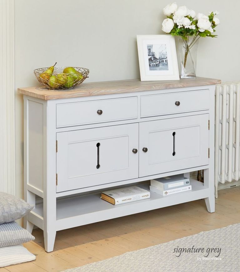 Signature Grey Painted Sideboard - 2 Door - 2 Drawer