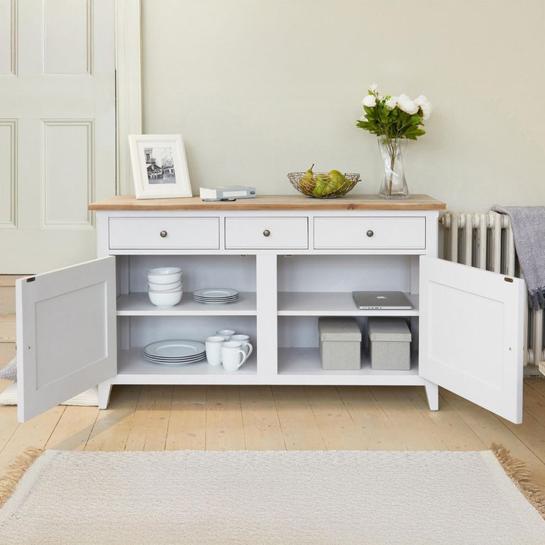 Signature Grey Painted Sideboard - 2 Door - 3 Drawer