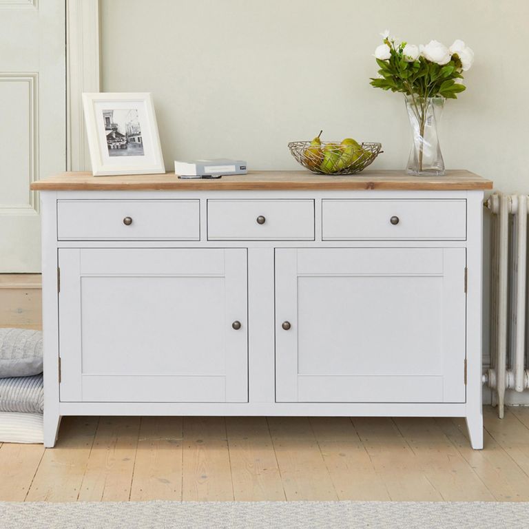 Signature Grey Painted Sideboard - 2 Door - 3 Drawer