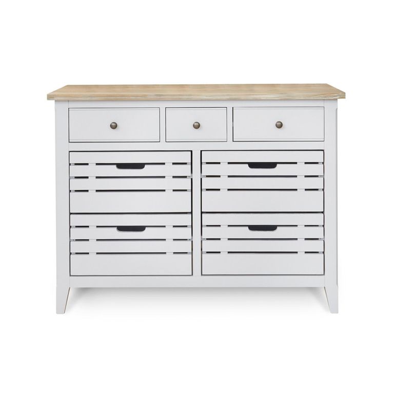 Signature Grey Painted Sideboard - 7 Drawer