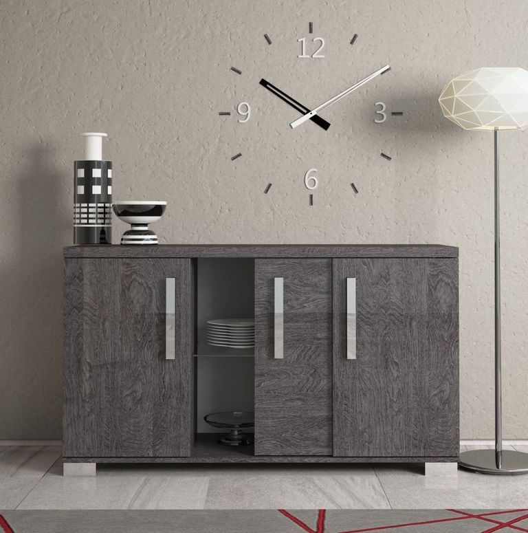 Status Sarah Day Buffet Sideboard - 148cm - 3 Door - Assembled - Grey Birch
