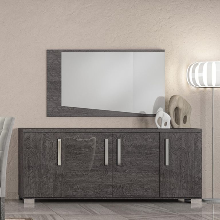 Status Sarah Day Buffet Sideboard - 202cm - 4 Doors - Grey Birch