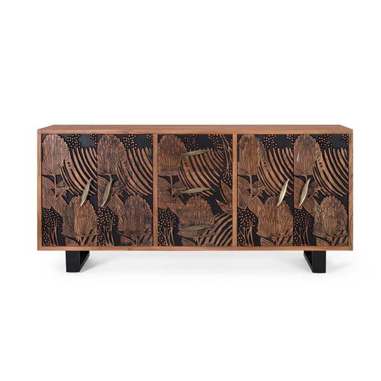 Valentia Artisan 4 Door Large Sideboard - 175cm - Acacia Wood