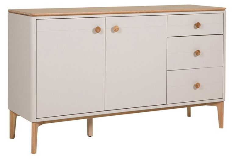 Marlow Medium Sideboard - 2 Door - 3 Drawer - Cashmere Oak