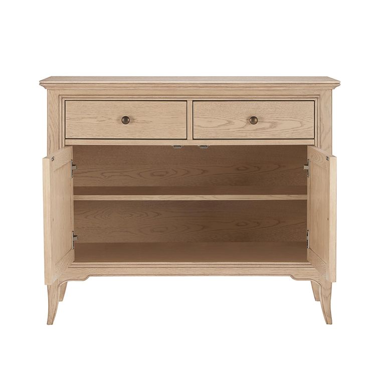 Toulon Medium Sideboard - 107cm - 2 Door - Oak
