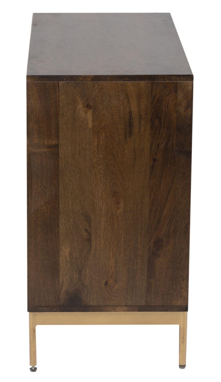 Zaine Walnut 80cm Small Sideboard - 2 Doors