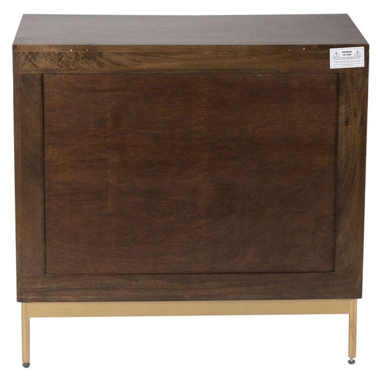 Zaine Walnut 80cm Small Sideboard - 2 Doors