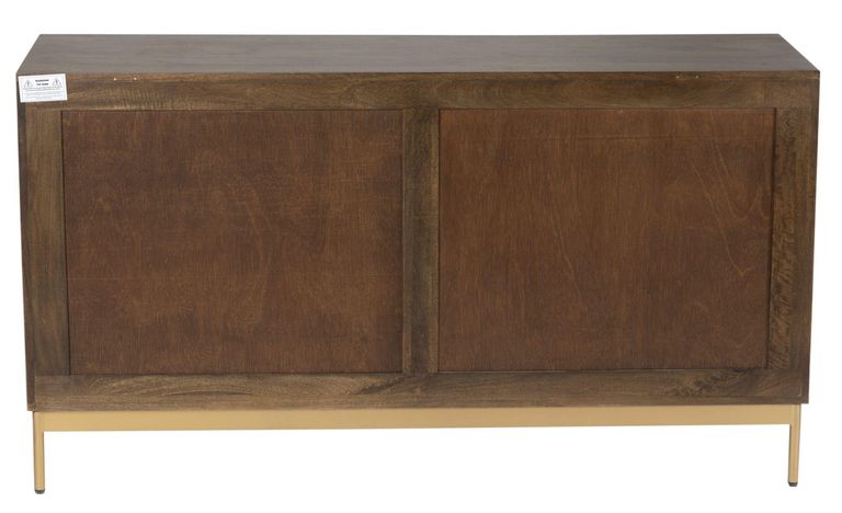 Zaine Walnut Medium 4 Door Sideboard