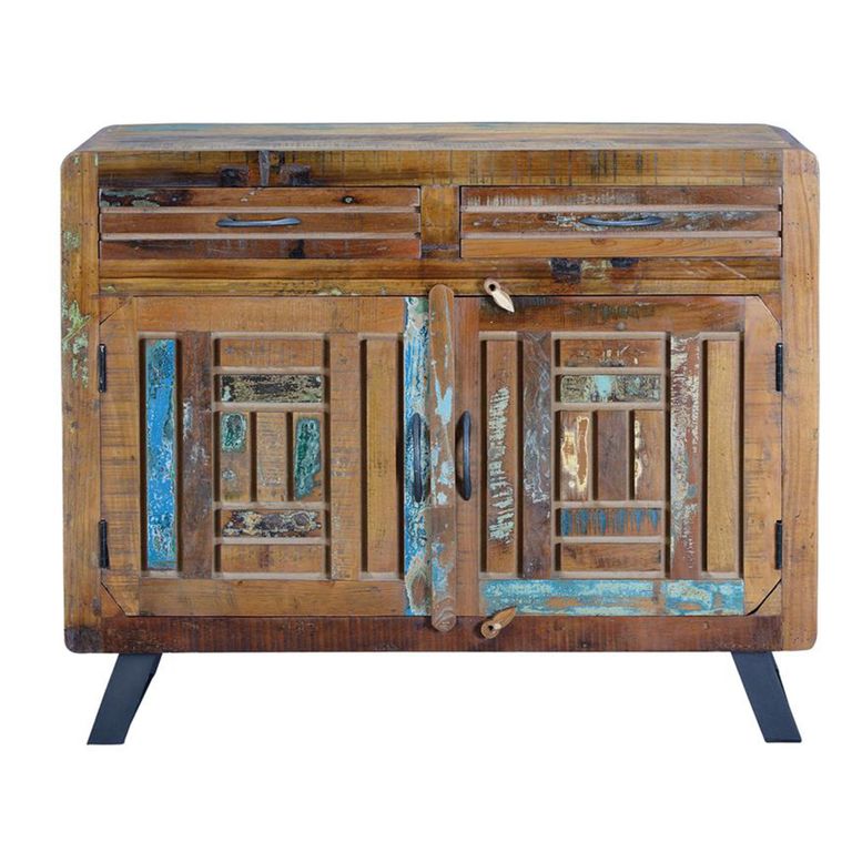 Zangird Sideboard - 2 Door - Small - 105cm - Recycled Wood