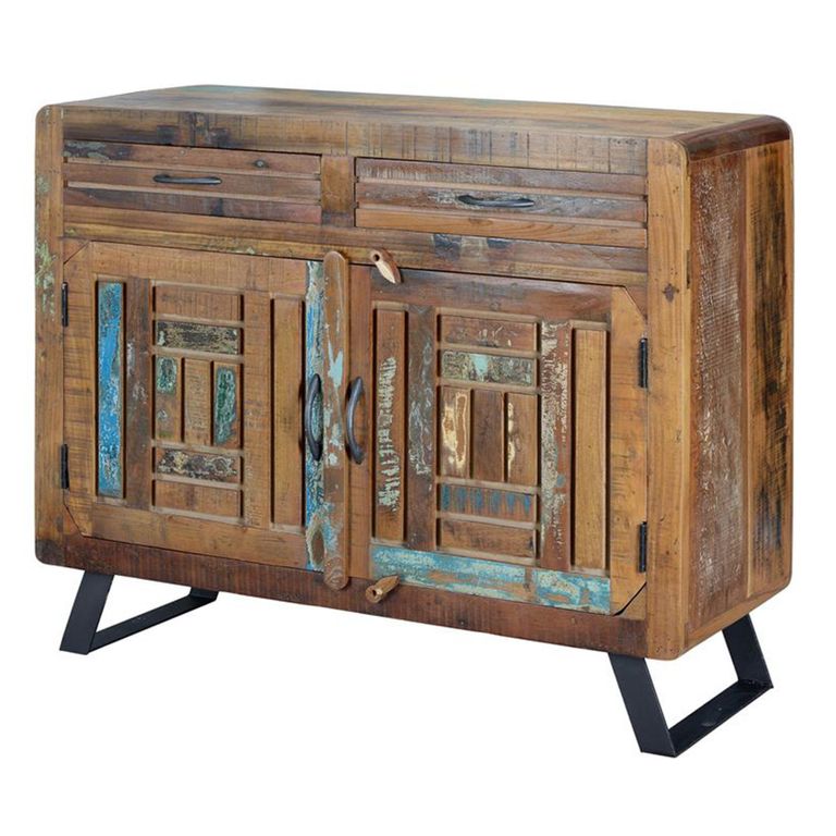 Zangird Sideboard - 2 Door - Small - 105cm - Recycled Wood