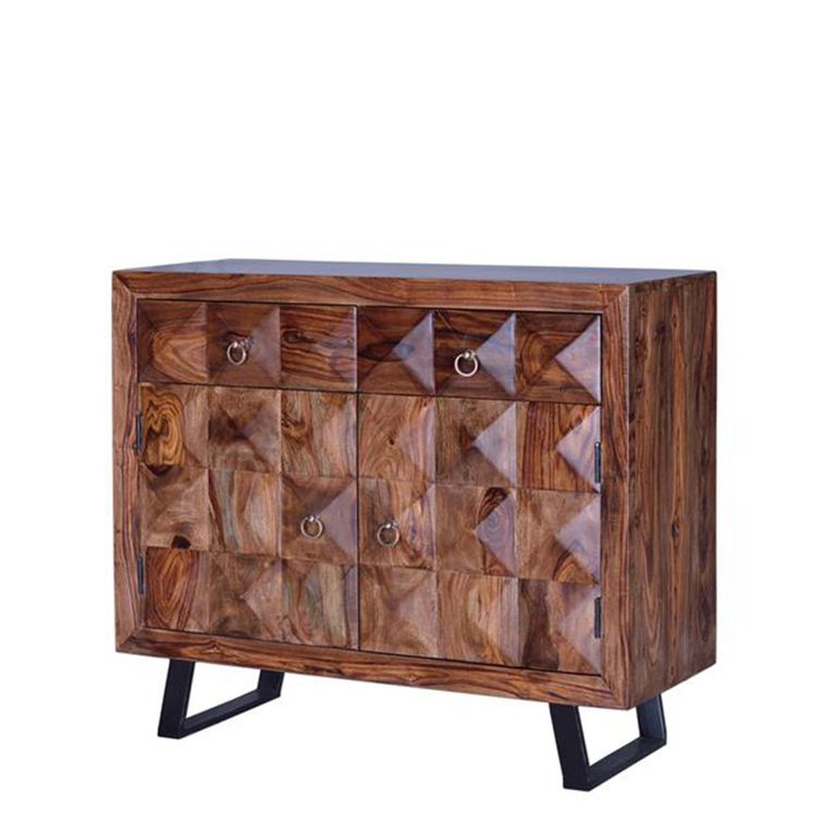 Ziberesh Sideboard - Dark Rosewood - 2 Door - Small - 100cm