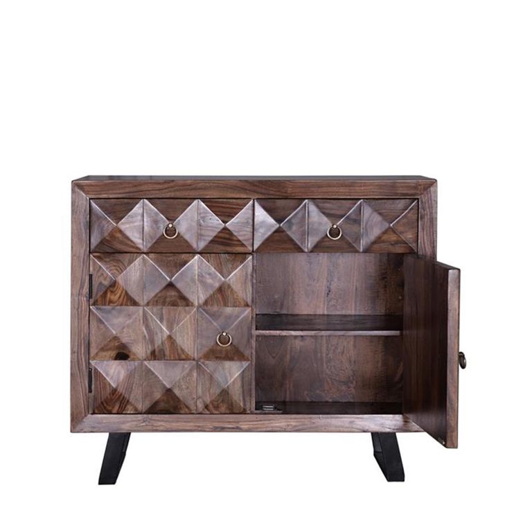Ziberesh Sideboard - Dark Rosewood - 2 Door - Small - 100cm